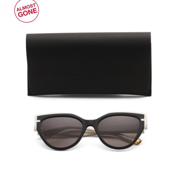 FURLA Black 55mm Square Sunglasses
